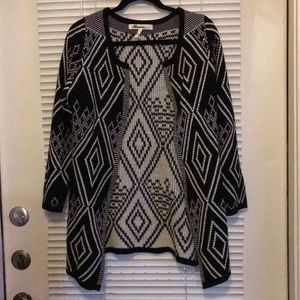 Black and white cardigan